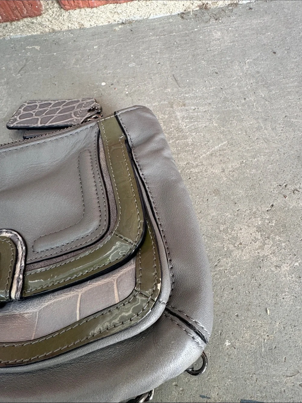 Coach Croc Leather Bag